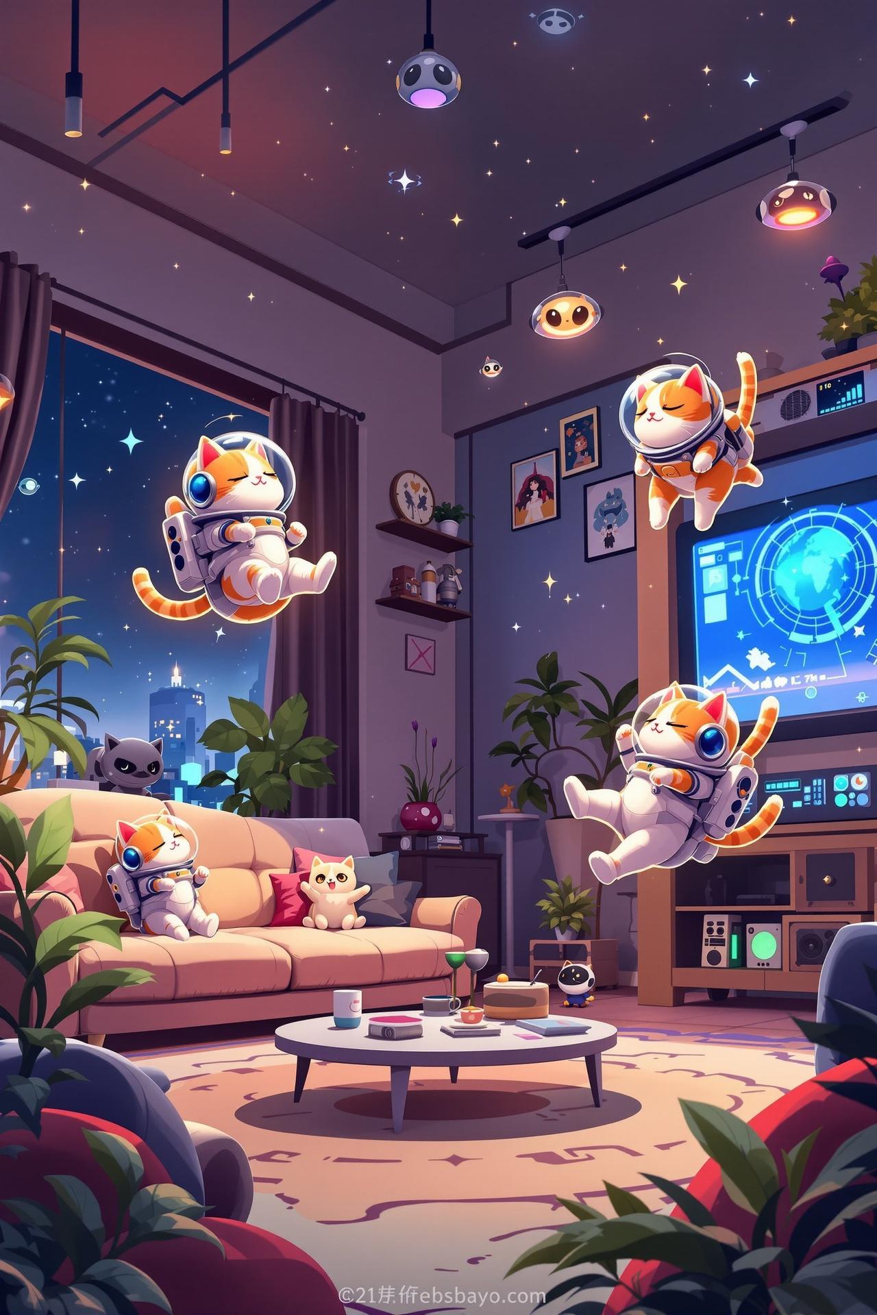 喵星人来袭 - 猫星人来襲 - Neko Seijin Raishuu 国产动漫海报